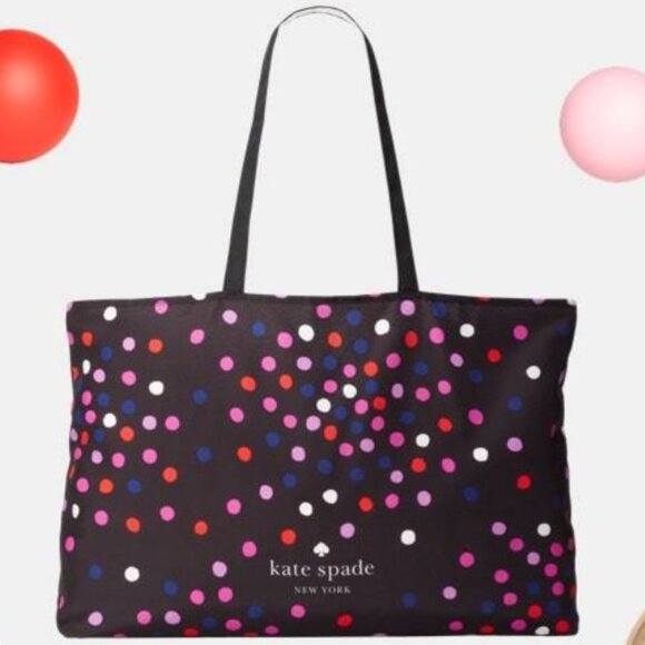 kate spade Handbags - Kate Spade large Confetti fabric shopper tote